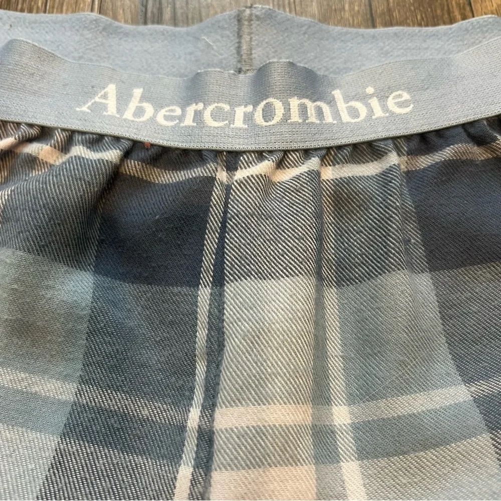 Abercrombie Kids Sleep Blue Plaid Pants Loungewear Joggers Pijama Pants 15/16
